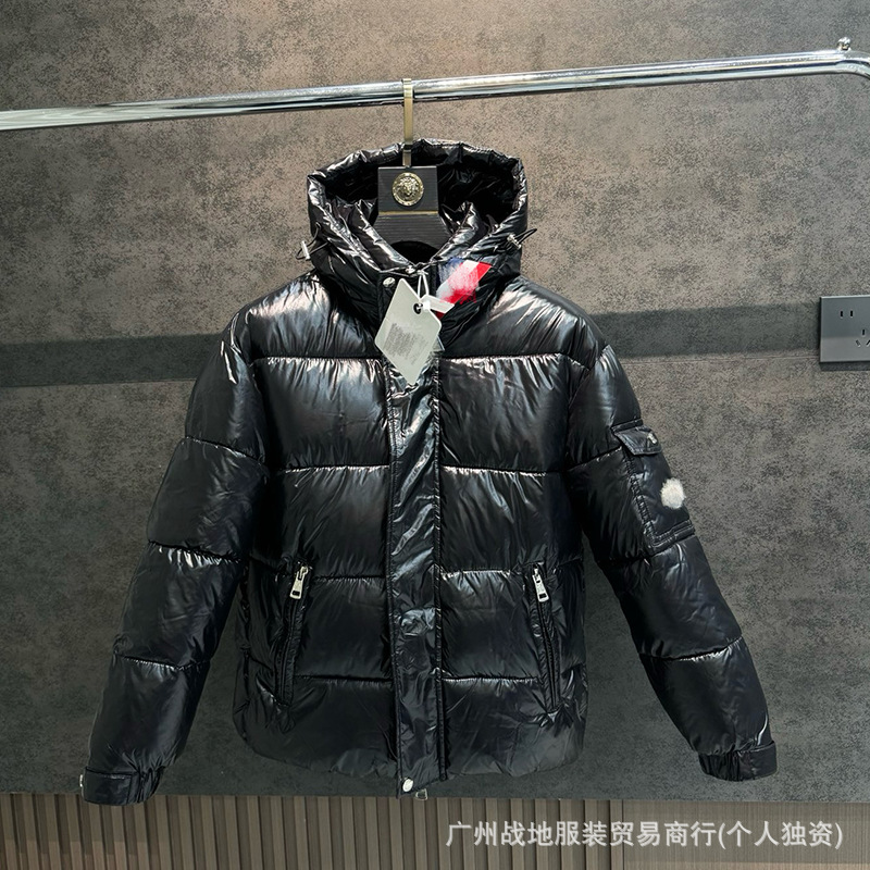跨境高版本外贸M玛雅黑色经典羽绒服白鸭绒舒适保暖防寒连帽外套 32