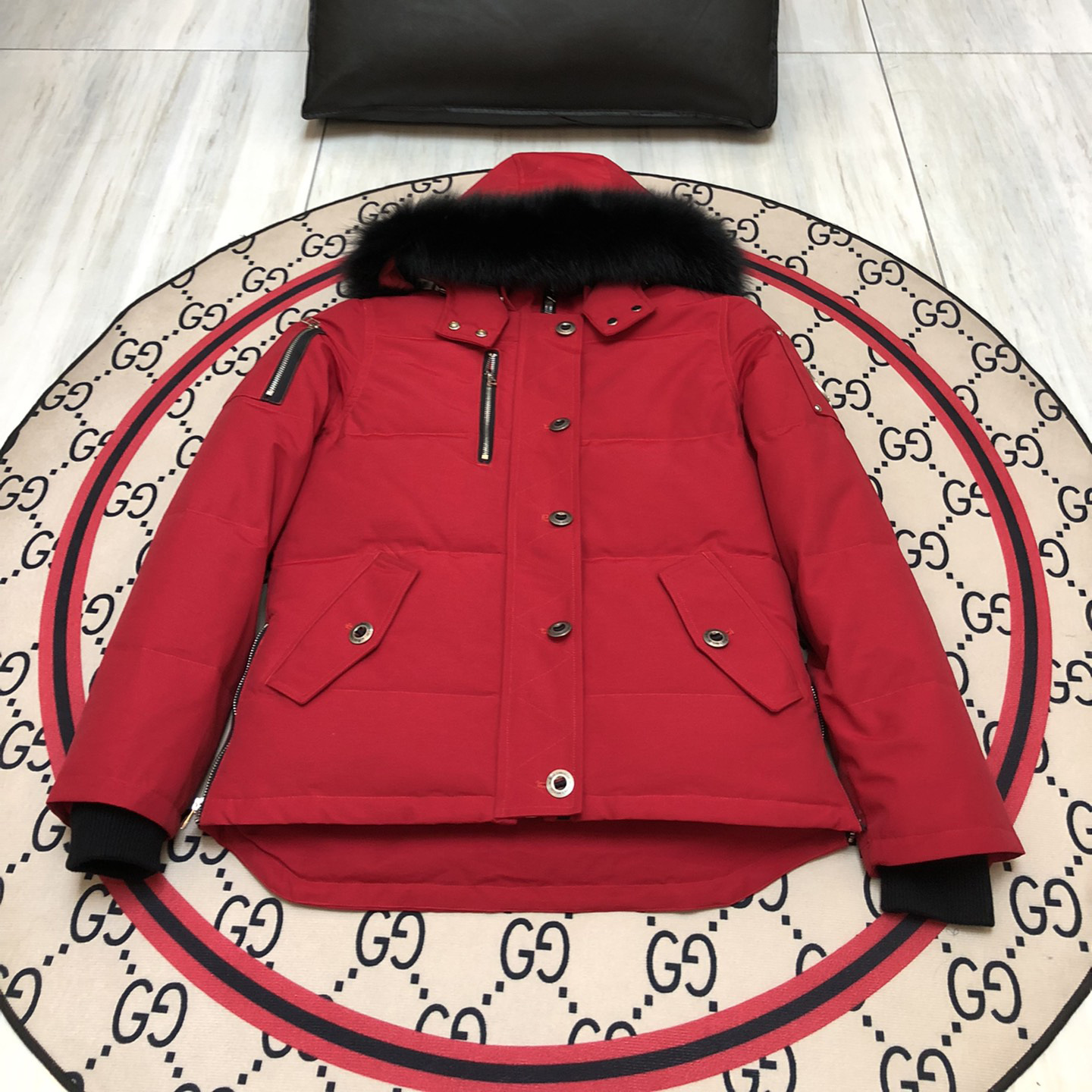Moose剪刀羽绒服06款05款男女同款情侣外套狐狸毛领户外滑雪装 10