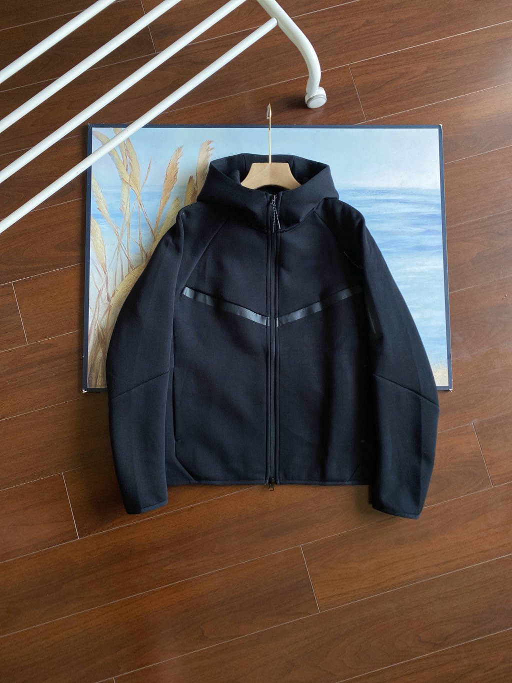 25春秋休闲运动压胶TECHFIEECE科技拉链套装外套卫裤950+496 25