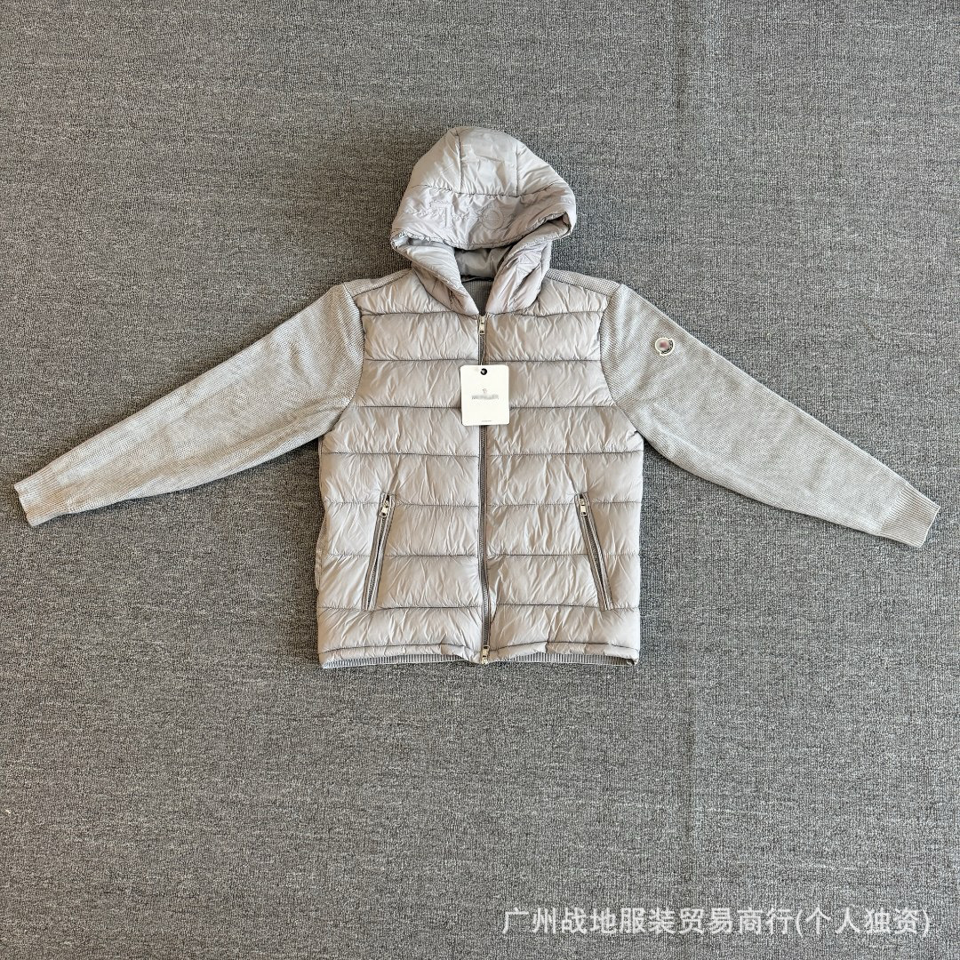 跨境高版本外贸M玛雅黑色经典羽绒服白鸭绒舒适保暖防寒连帽外套 55