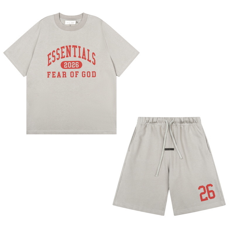 新款FEAR OF GOD ESSENTIALS植绒字母男女休闲宽松加绒连帽卫衣潮 29