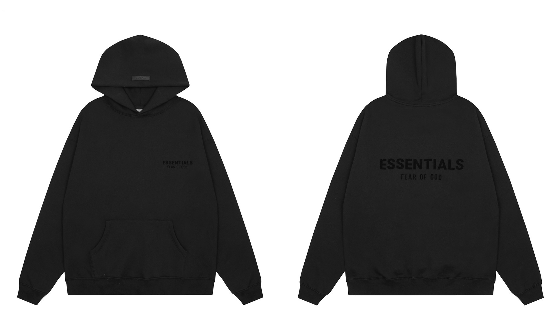 ESSENTIALSFearofGodFOG高品质进口植绒烫画加绒帽衫卫衣卫裤 24