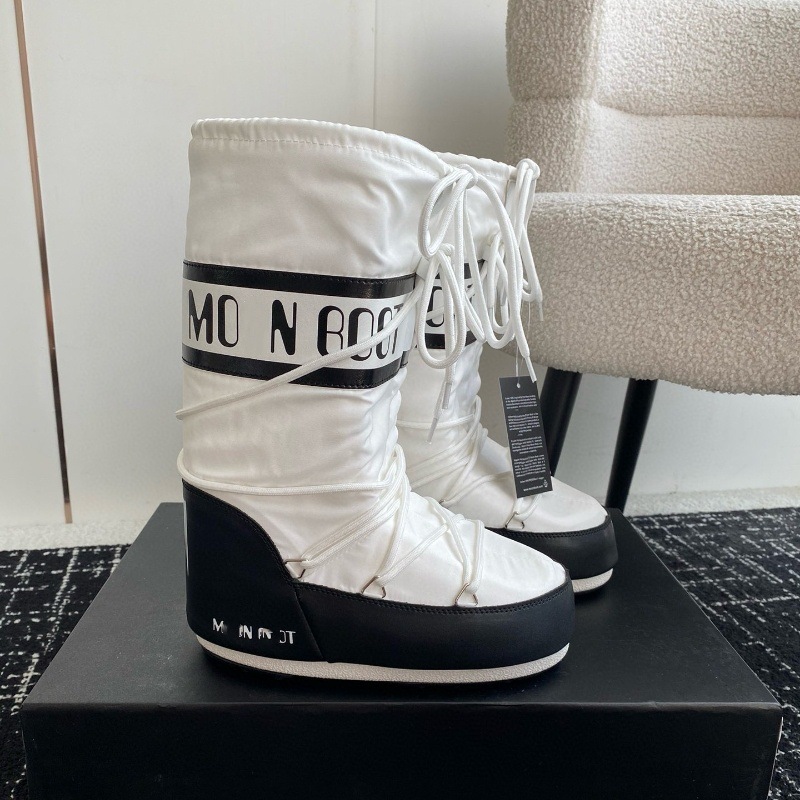 高定25ss秋冬新款月亮靴雪地靴系列内增高防滑保暖丑萌滑雪鞋短靴 65