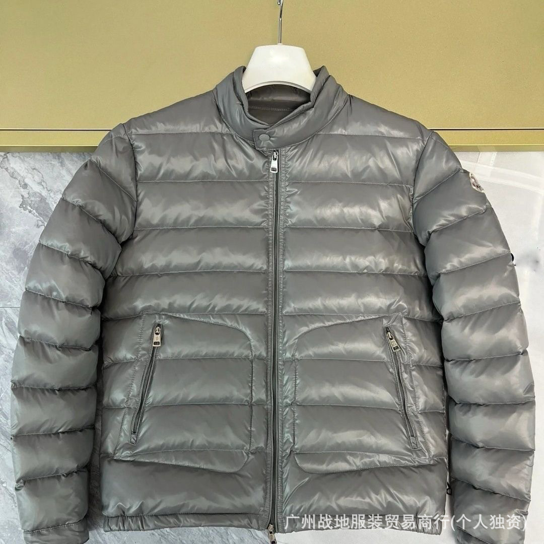 跨境高版本外贸M玛雅黑色经典羽绒服白鸭绒舒适保暖防寒连帽外套 55