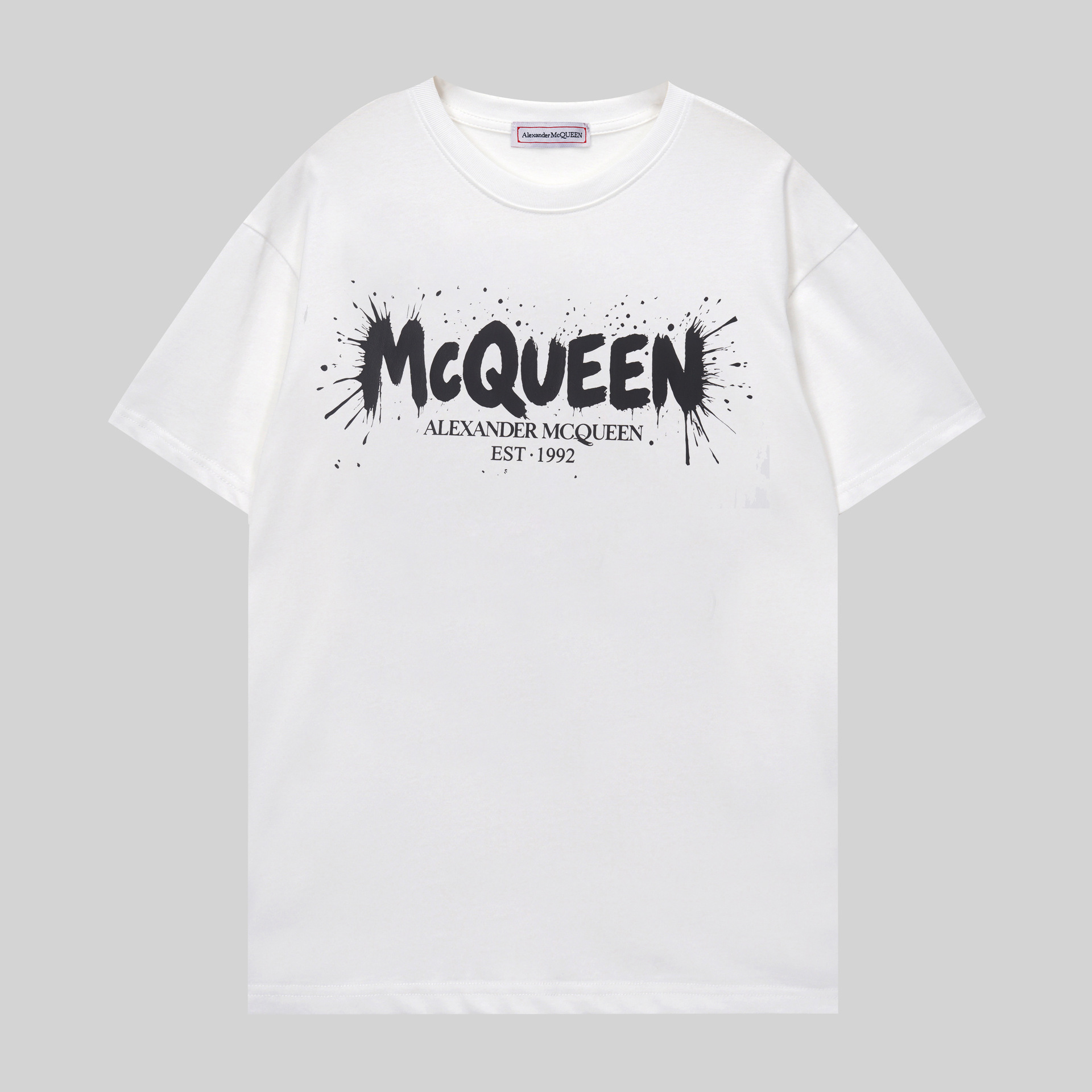 新款麦昆帽衫 跨境潮牌简约斑点字母Alexander Mcqueen连帽卫衣男 8