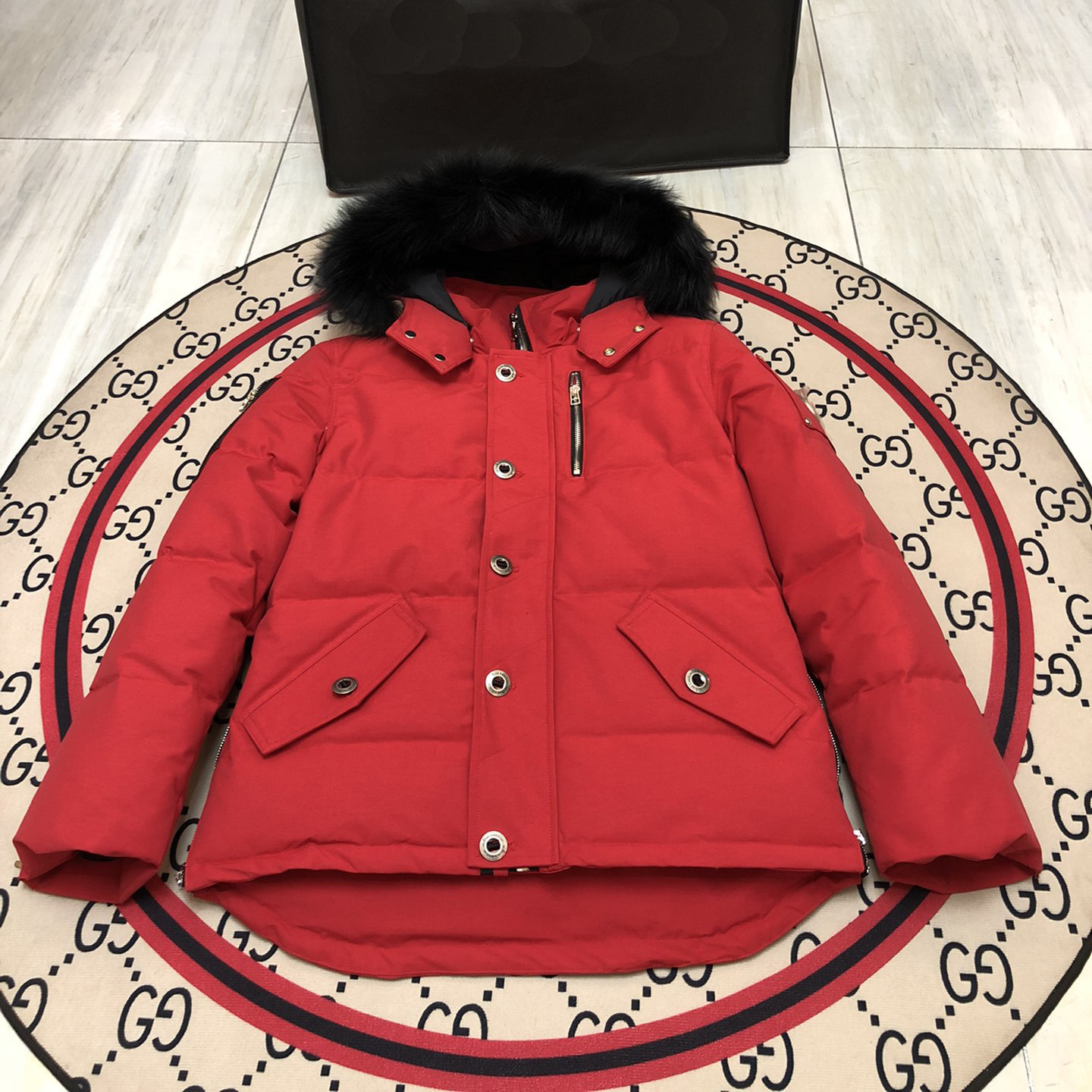 Moose剪刀羽绒服06款05款男女同款情侣外套狐狸毛领户外滑雪装 13