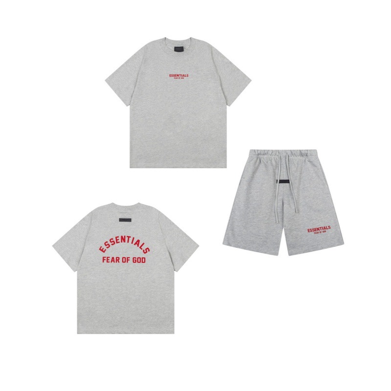 新款FEAR OF GOD ESSENTIALS植绒字母男女休闲宽松加绒连帽卫衣潮 73