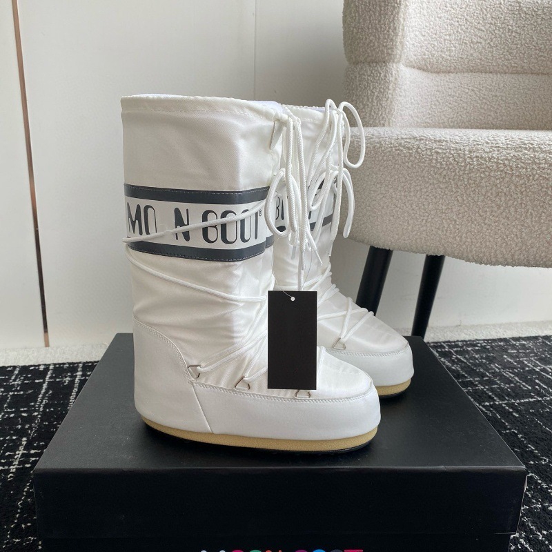 高定25ss秋冬新款月亮靴雪地靴系列内增高防滑保暖丑萌滑雪鞋短靴 22