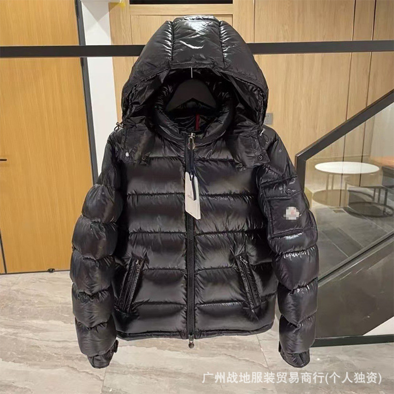 跨境高版本外贸M玛雅黑色经典羽绒服白鸭绒舒适保暖防寒连帽外套 21