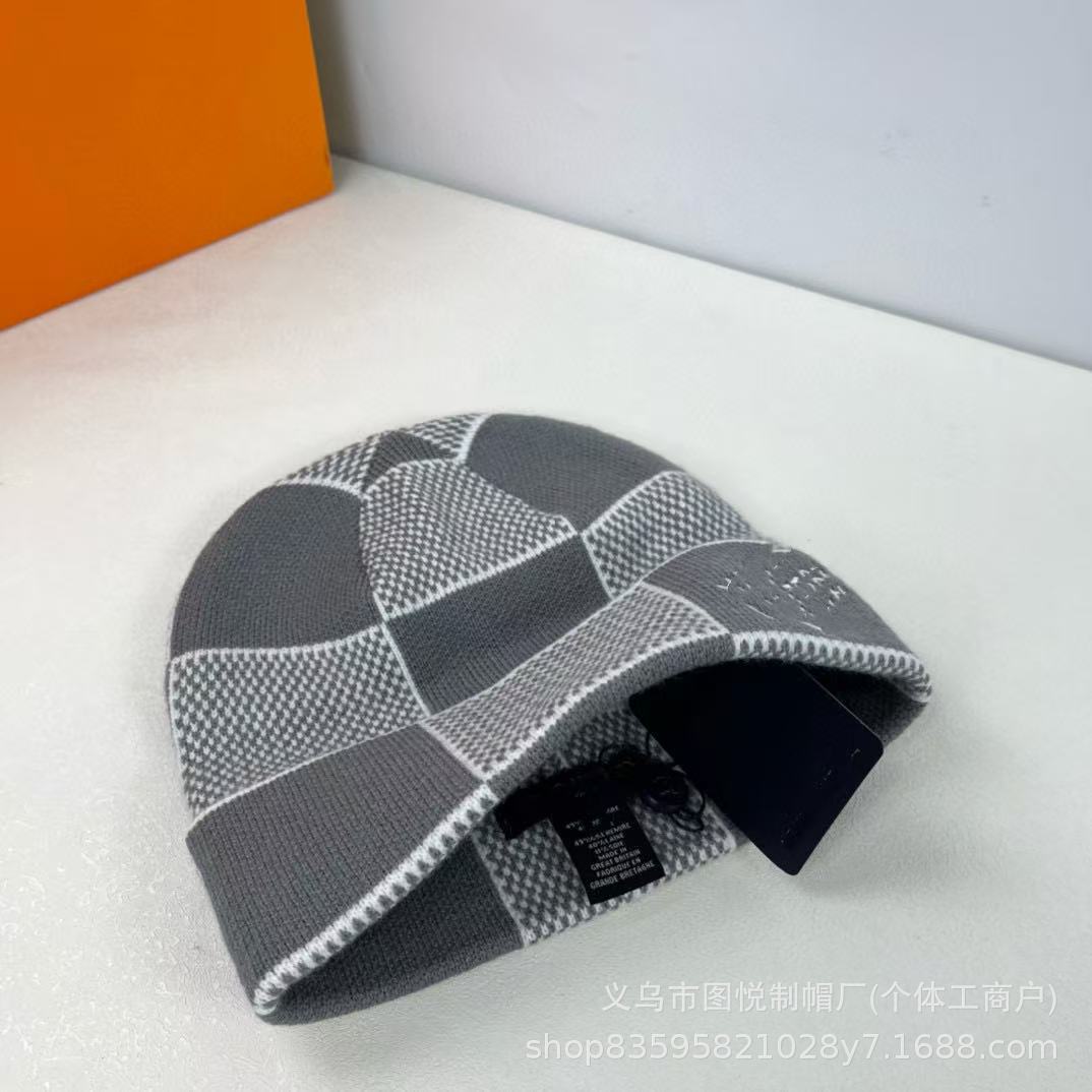 欧美新款热销刺绣字母针织帽休闲百搭简约时尚秋冬保暖户外防寒帽 4