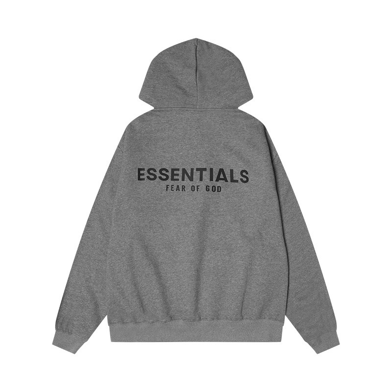 跨境美式FOG新款黑色字母ESSENTIAL套头连帽卫衣男女加绒高街帽衫 100