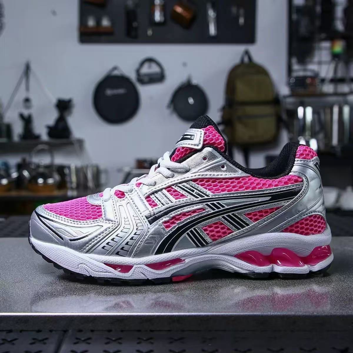 莆田鞋Gel-Kayano14亚瑟网布面百搭耐磨透气男女跑步鞋外贸36-47 2