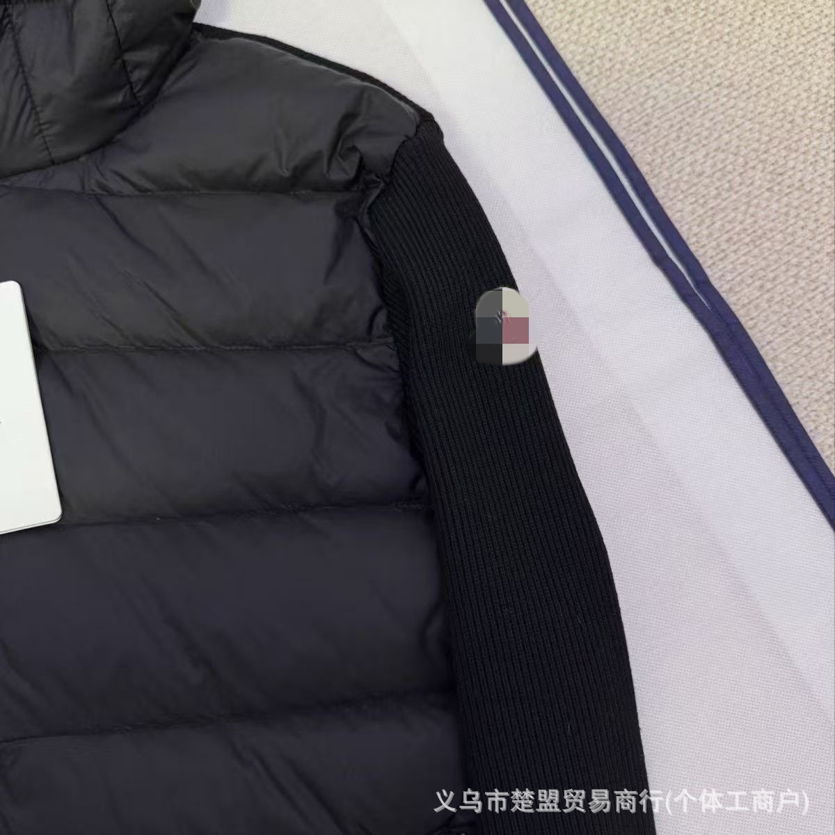欧洲站外贸新款M家针织拼接现货立领休闲时尚男女同款外套 4