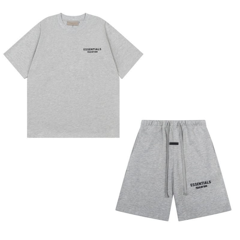 新款FEAR OF GOD ESSENTIALS植绒字母男女休闲宽松加绒连帽卫衣潮 20