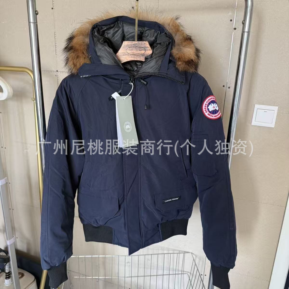 新款正确版鹅大口袋男女情侣派克棉服连帽加厚保暖防风外套 27