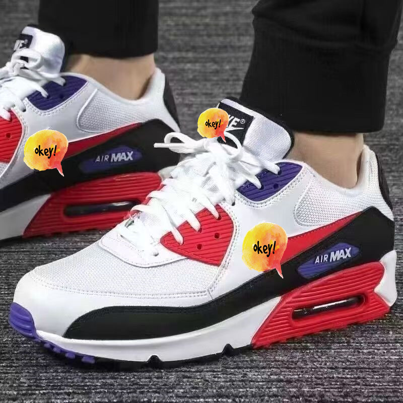 莆田鞋airMax90气垫鞋低帮原盒原标网面纯原版本运动鞋情侣款 3
