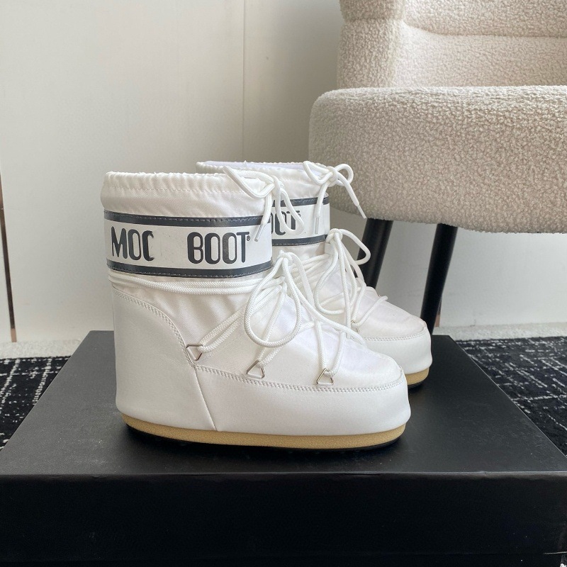 高定25ss秋冬新款月亮靴雪地靴系列内增高防滑保暖丑萌滑雪鞋短靴 52