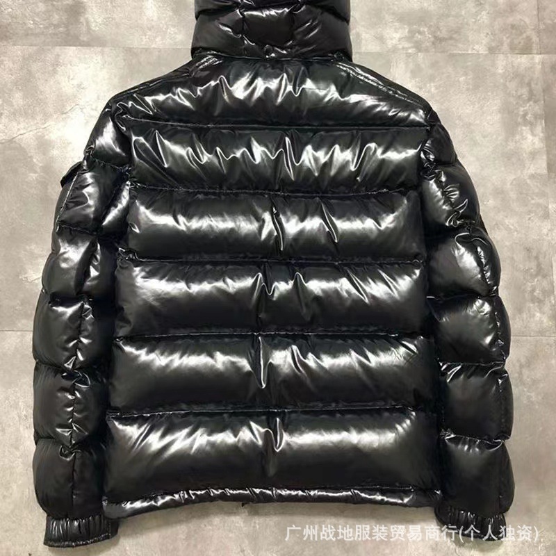 跨境高版本外贸M玛雅黑色经典羽绒服白鸭绒舒适保暖防寒连帽外套 2