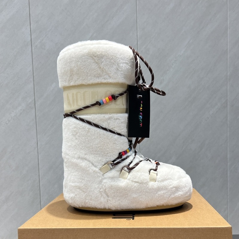 高定25ss秋冬新款月亮靴雪地靴系列内增高防滑保暖丑萌滑雪鞋短靴 16