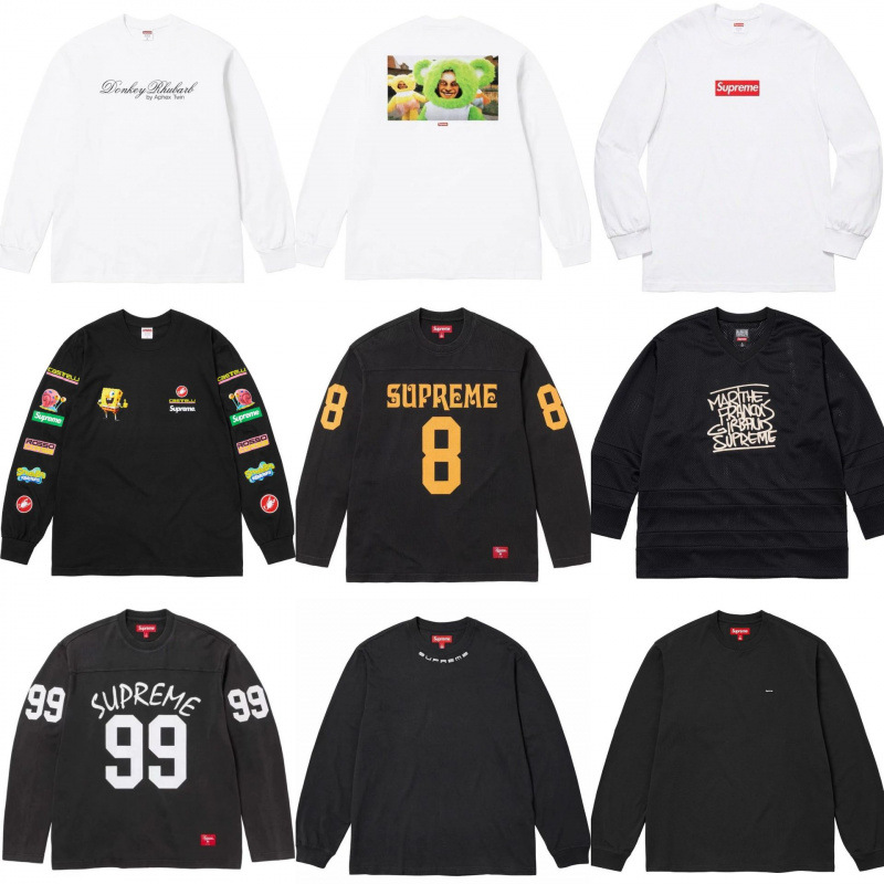 高版本supreme25SS 潮牌HOODED SWEATSHIRT 大LOGO加绒帽衫卫衣 3