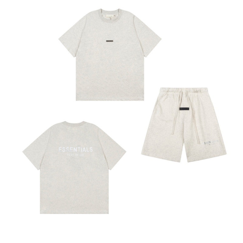 新款FEAR OF GOD ESSENTIALS植绒字母男女休闲宽松加绒连帽卫衣潮 83