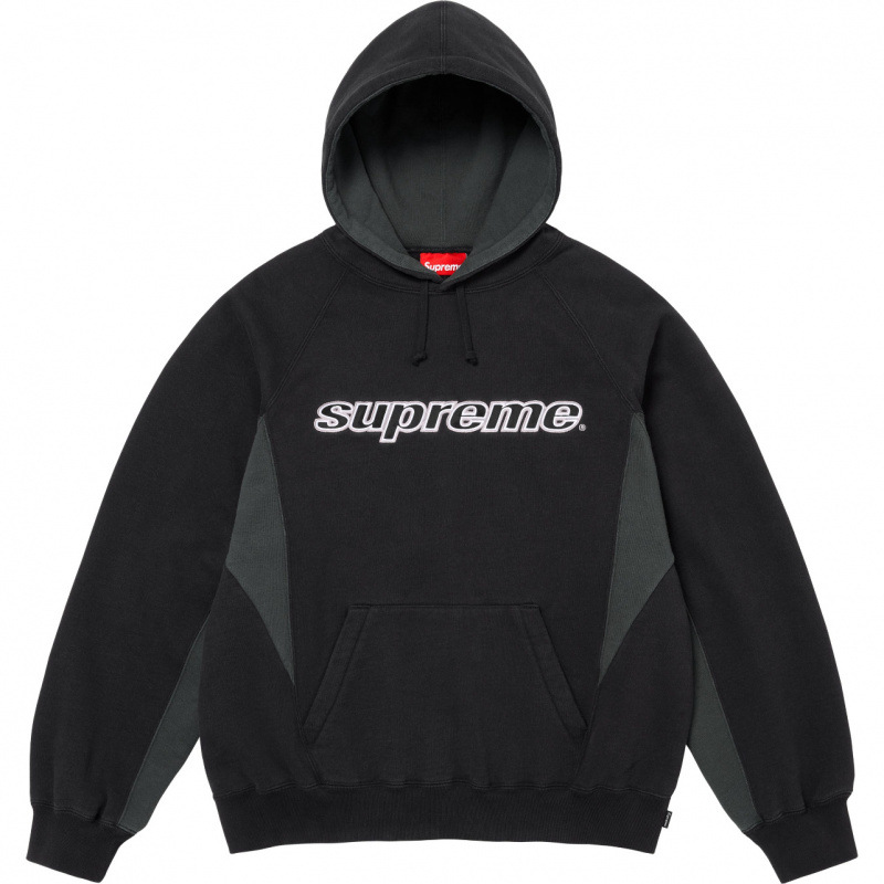 高版本supreme25SS 潮牌HOODED SWEATSHIRT 大LOGO加绒帽衫卫衣 88