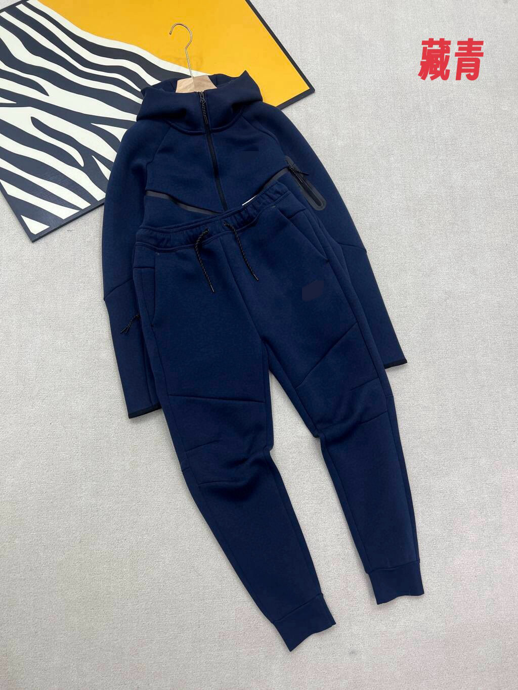 25春秋休闲运动压胶TECHFIEECE科技拉链套装外套卫裤950+496 30