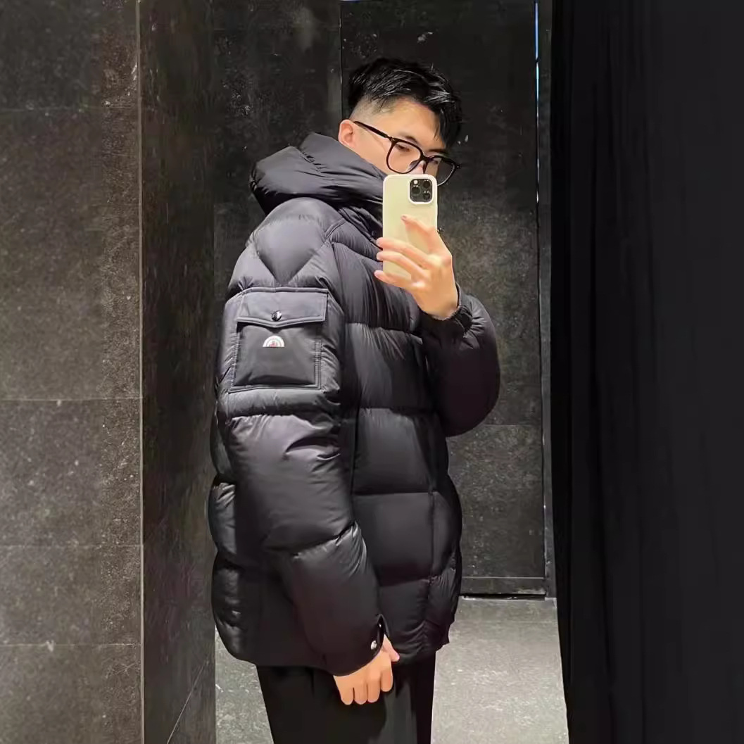 高版本蒙家哑光雾面玛雅Vezere连帽可拆卸男女同款羽绒服防寒保暖 2