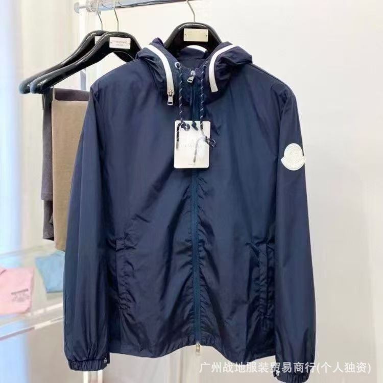 跨境高版本外贸M玛雅黑色经典羽绒服白鸭绒舒适保暖防寒连帽外套 50