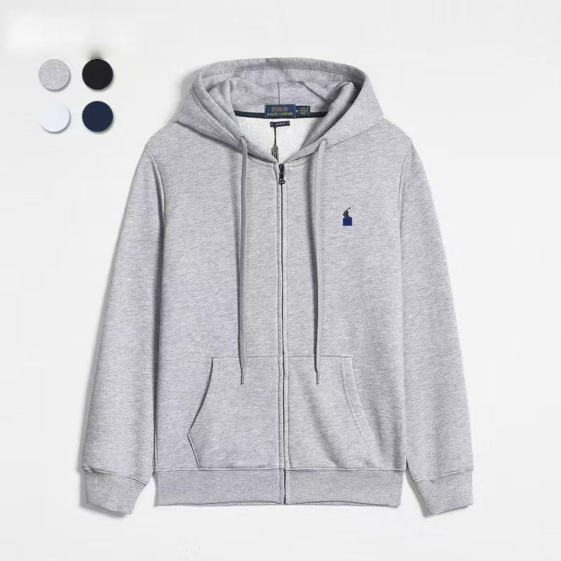 拉链款灰色青标