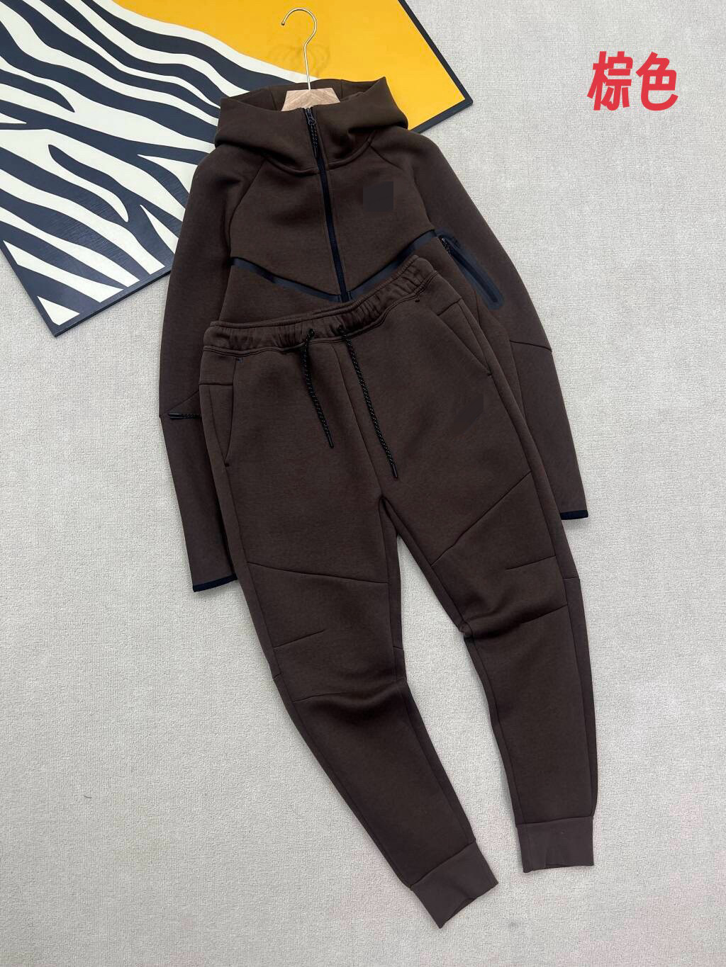 25春秋休闲运动压胶TECHFIEECE科技拉链套装外套卫裤950+496 9