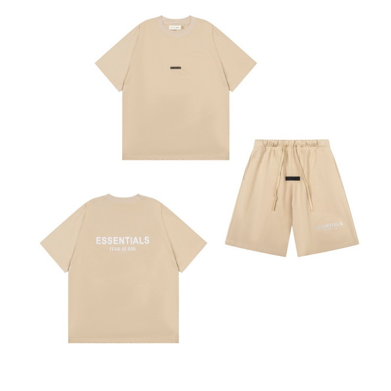 新款FEAR OF GOD ESSENTIALS植绒字母男女休闲宽松加绒连帽卫衣潮 87