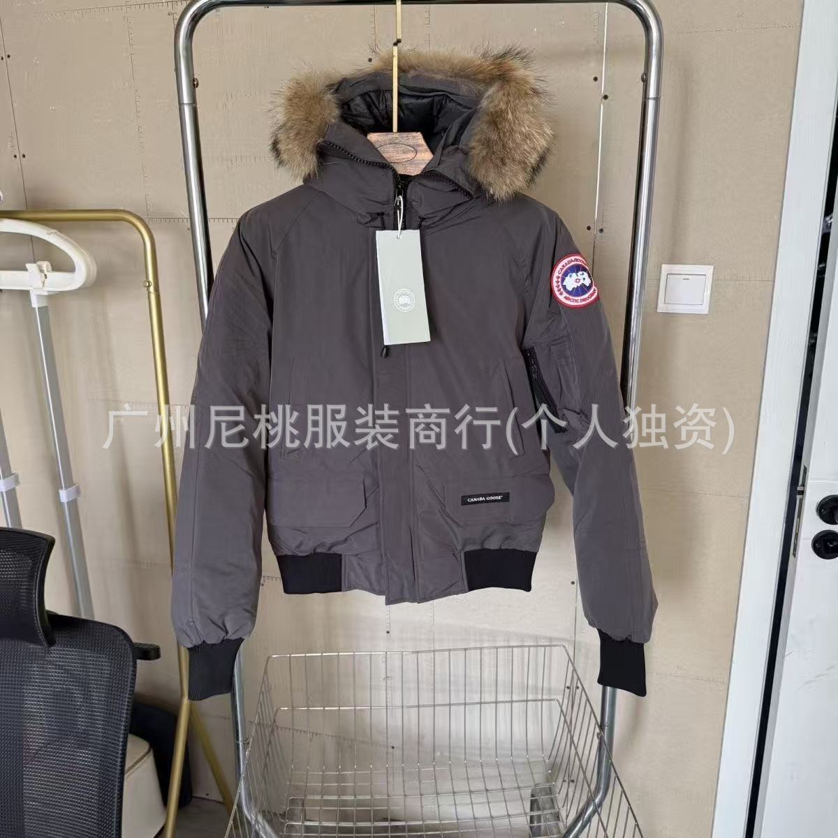 新款正确版鹅大口袋男女情侣派克棉服连帽加厚保暖防风外套 25