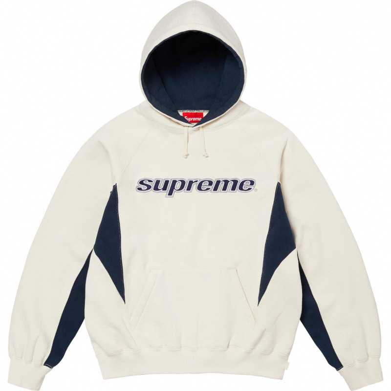 高版本supreme25SS 潮牌HOODED SWEATSHIRT 大LOGO加绒帽衫卫衣 101