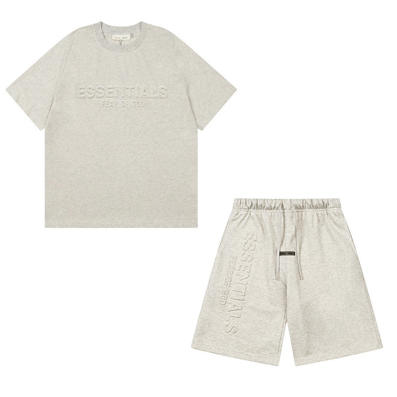 新款FEAR OF GOD ESSENTIALS植绒字母男女休闲宽松加绒连帽卫衣潮 25