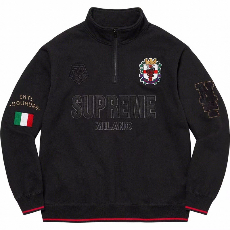 高版本supreme25SS 潮牌HOODED SWEATSHIRT 大LOGO加绒帽衫卫衣 47