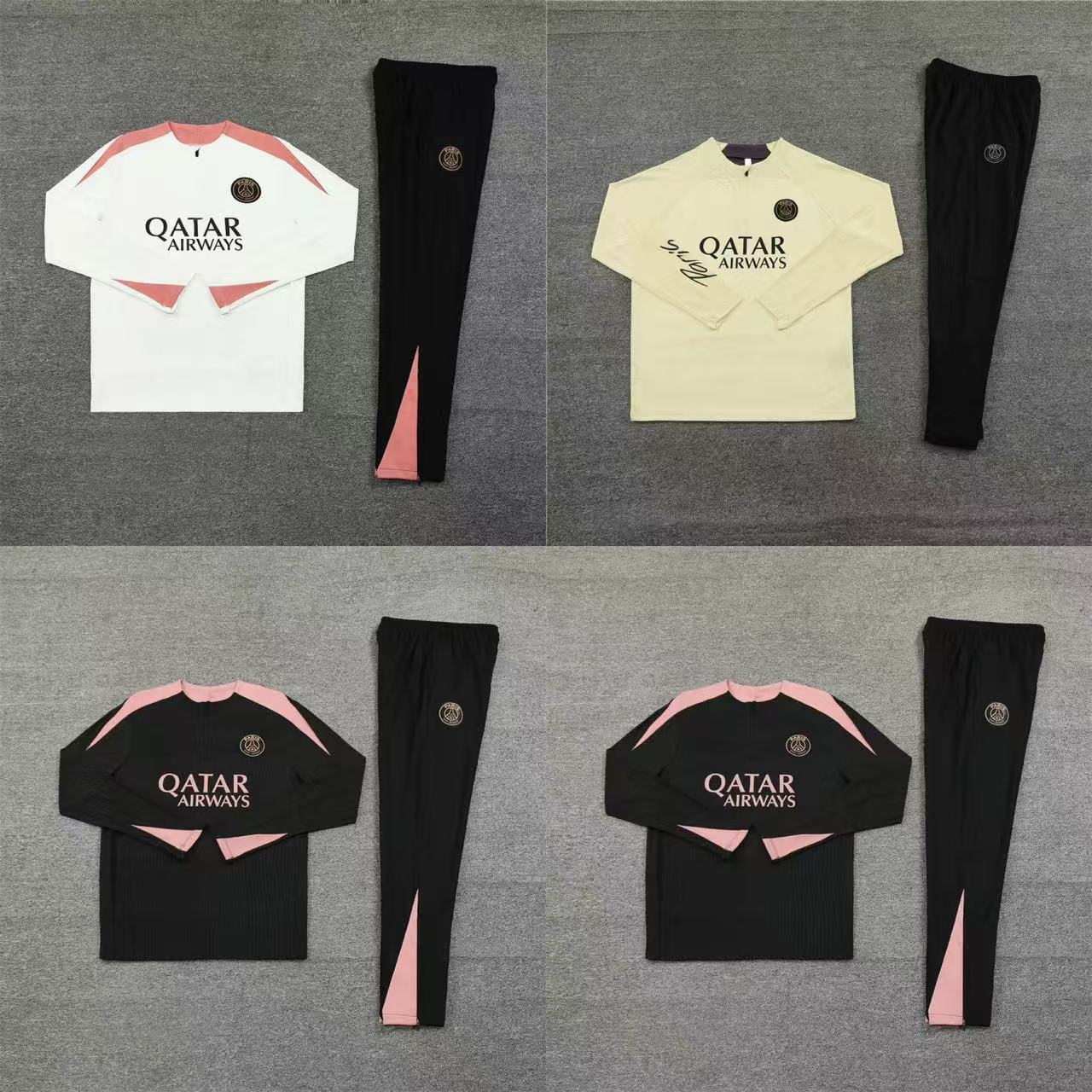 26新款俱乐部足球服巴黎切尔西曼联长袖球衣儿童成人训练服