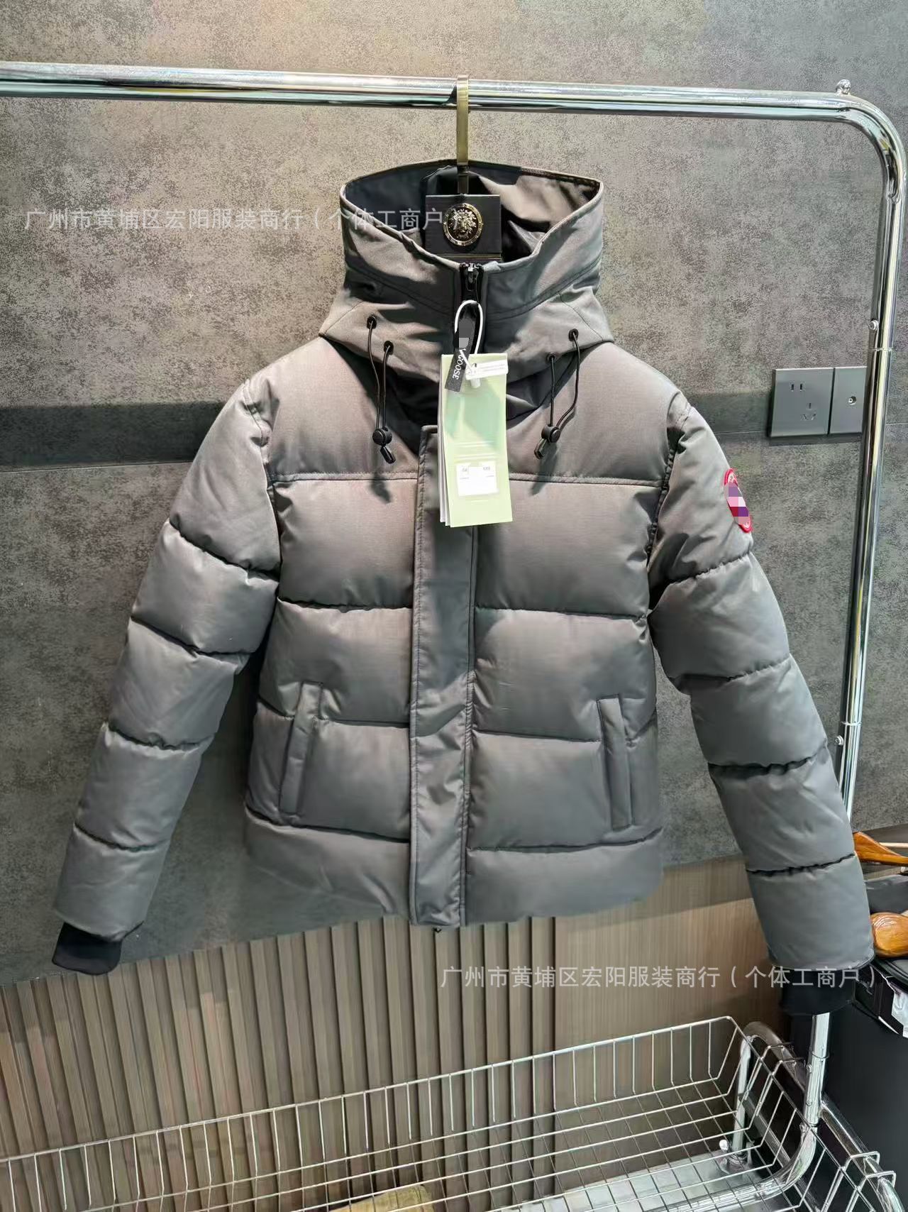 29款大鹅毛领大口袋男女同款派克棉服宽松连帽加厚保暖中长款外套 13