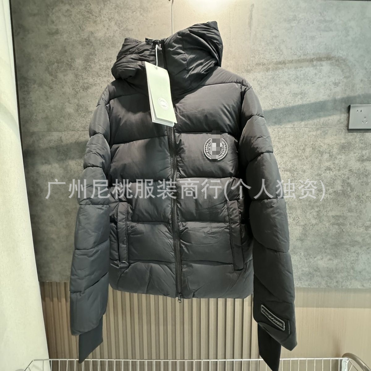新款正确版鹅大口袋男女情侣派克棉服连帽加厚保暖防风外套 19