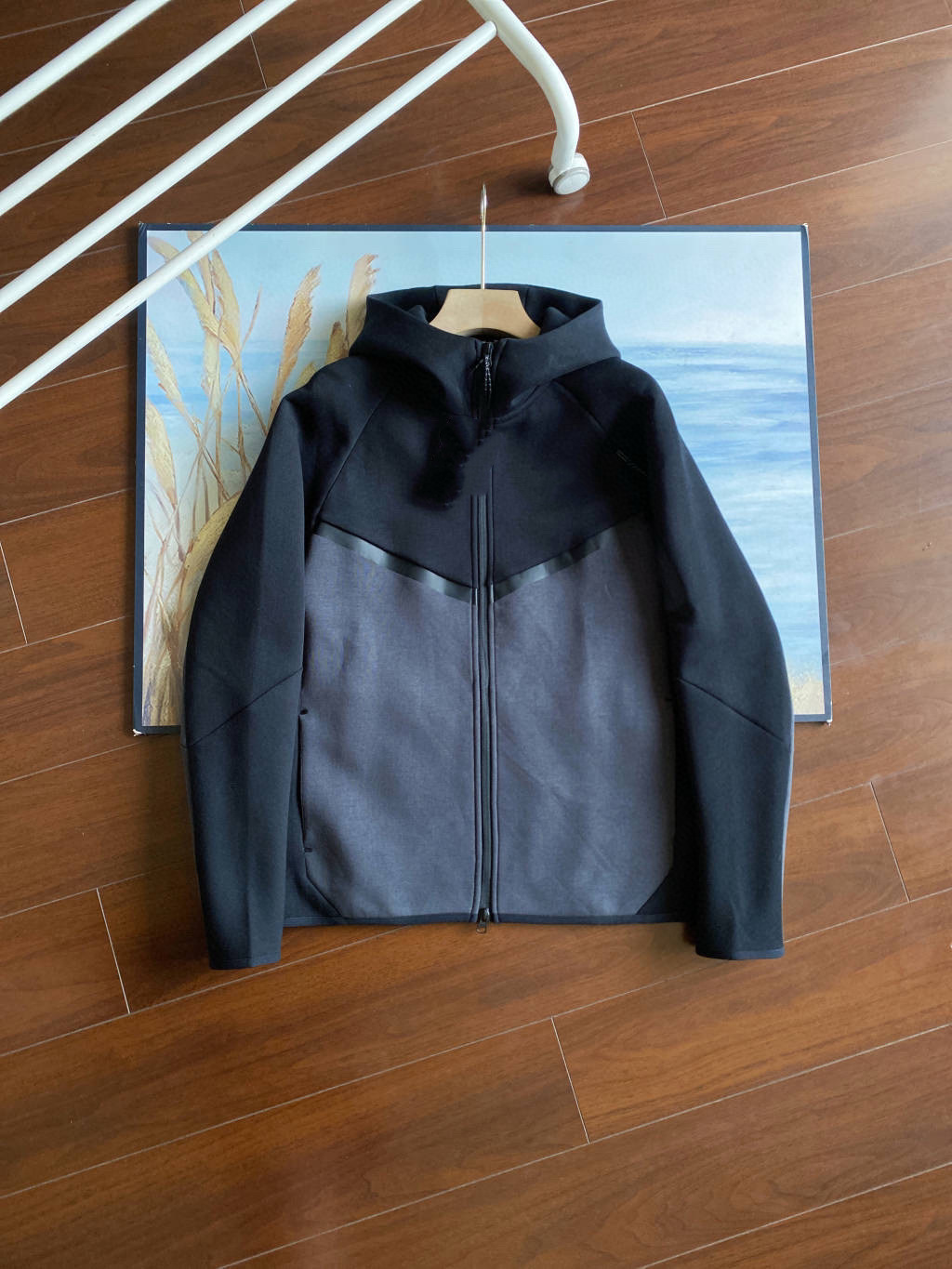 25春秋休闲运动压胶TECHFIEECE科技拉链套装外套卫裤950+496 36