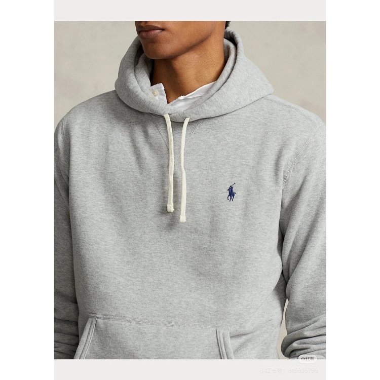 拉夫RL套头Polo卫衣休闲运动外套小马刺绣薄绒连帽衫跨境情侣款