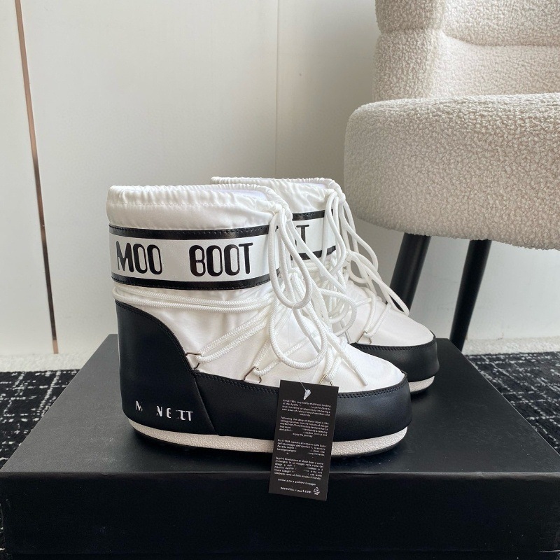 高定25ss秋冬新款月亮靴雪地靴系列内增高防滑保暖丑萌滑雪鞋短靴 63