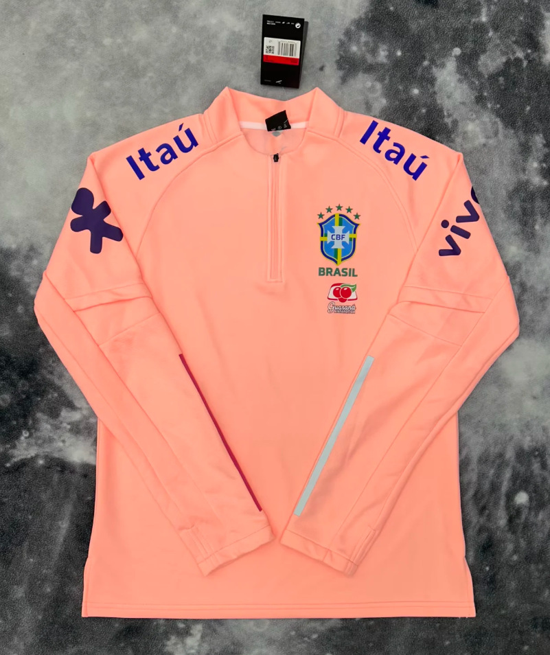 半拉链粉色巴西