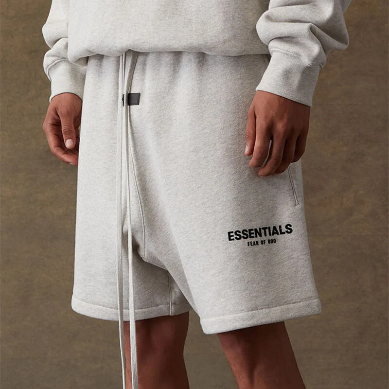 夏季短裤Essentials22SS复线美式潮牌第八季植绒短裤男女同款