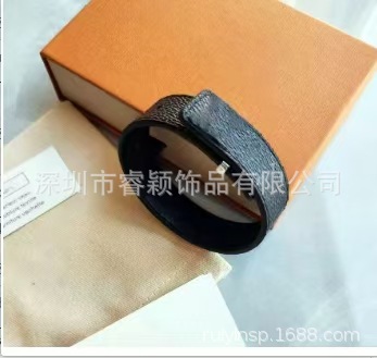 驴家手镯牛皮绳环系列几何型大牌同款中古拆皮独立包装亚马逊跨境 19