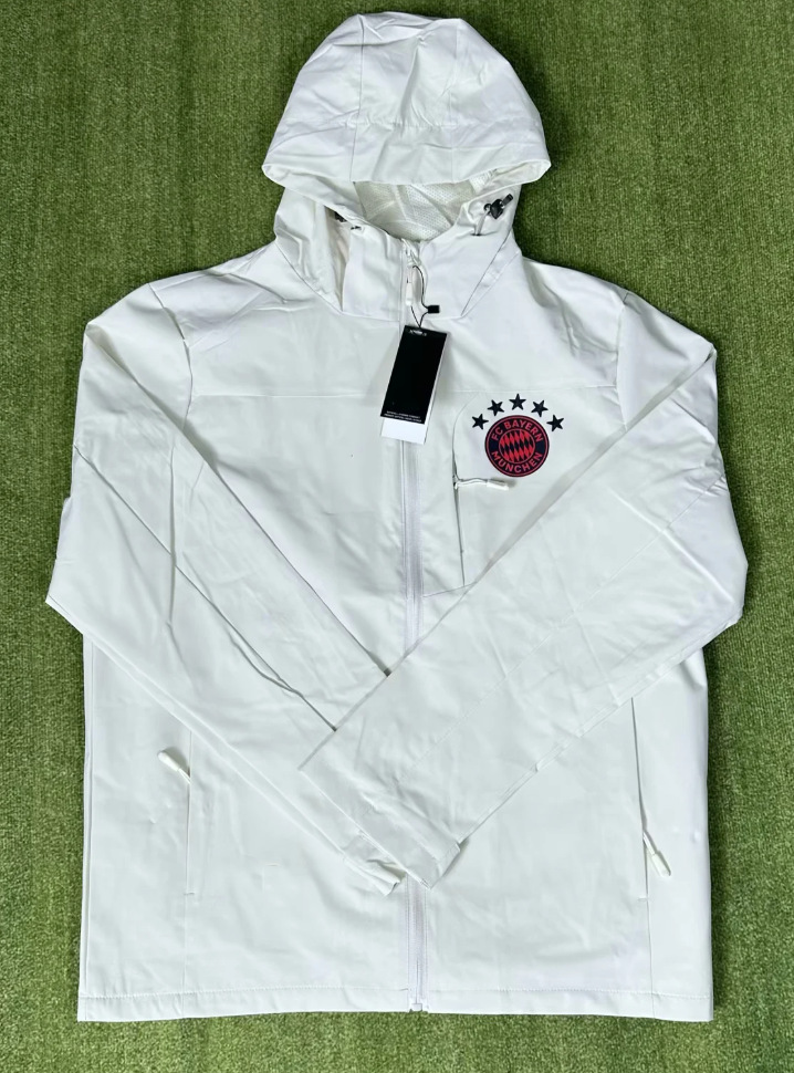 巴西足球冲锋衣棉服巴黎巴萨拜仁曼城皇马切尔西男女风衣加绒薄款 17