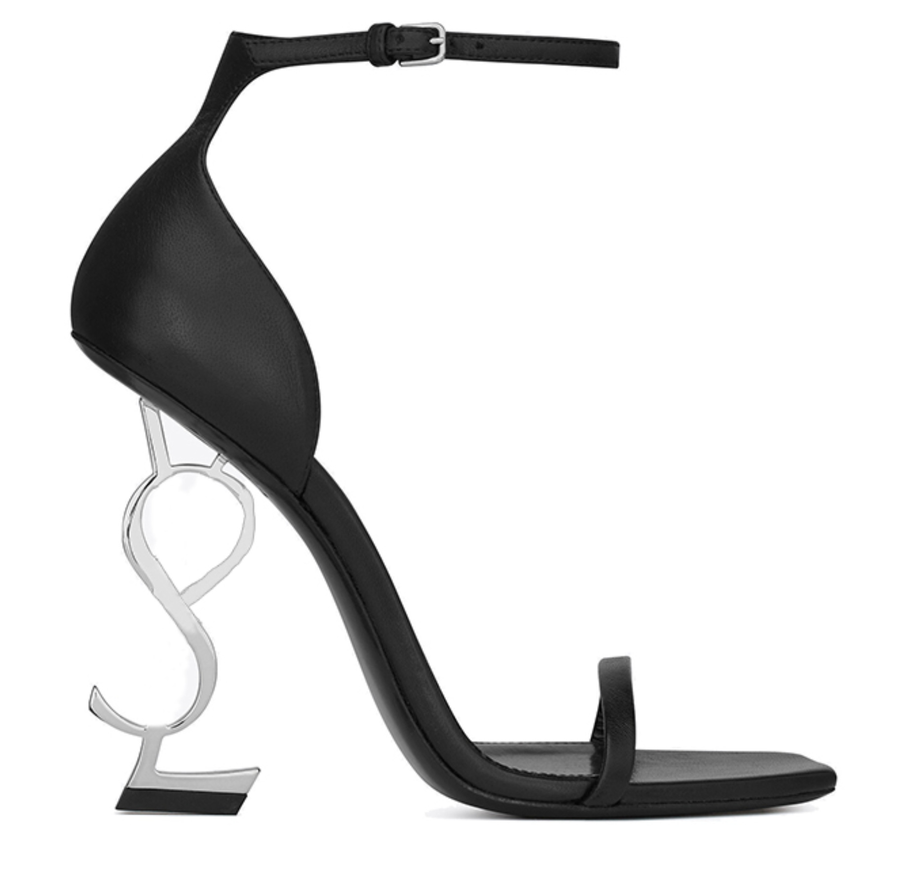 黑亚光+银跟（8.5厘米）