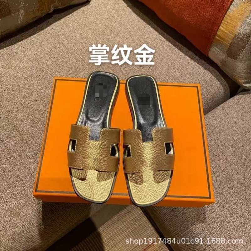 欧洲站外贸专供H家拖鞋夏季防滑外穿必备一字凉拖鞋Y标经典款批发 30