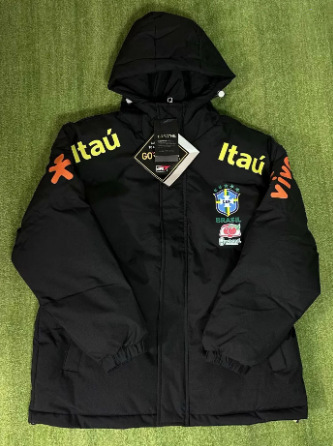 巴西足球冲锋衣棉服巴黎巴萨拜仁曼城皇马切尔西男女风衣加绒薄款 7