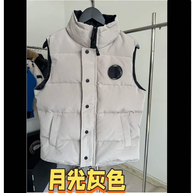 加拿大新款高版黑标大鹅羽绒马甲外套男女立领保暖潮流百搭背心衣 8
